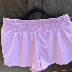 Gorgeous Lilac Elastic Waist Shorts